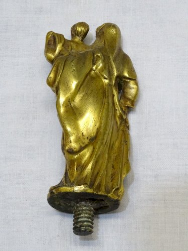 - BELLE VIERGE A L'ENFANT BRONZE doré XVII/XVIIIe RELIQUAIRE COLLECTION JESUS  D
