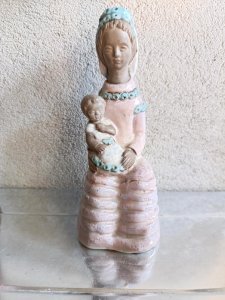 Beautiful Virgin with Child, enamelled, signed and numbered, in good condition.