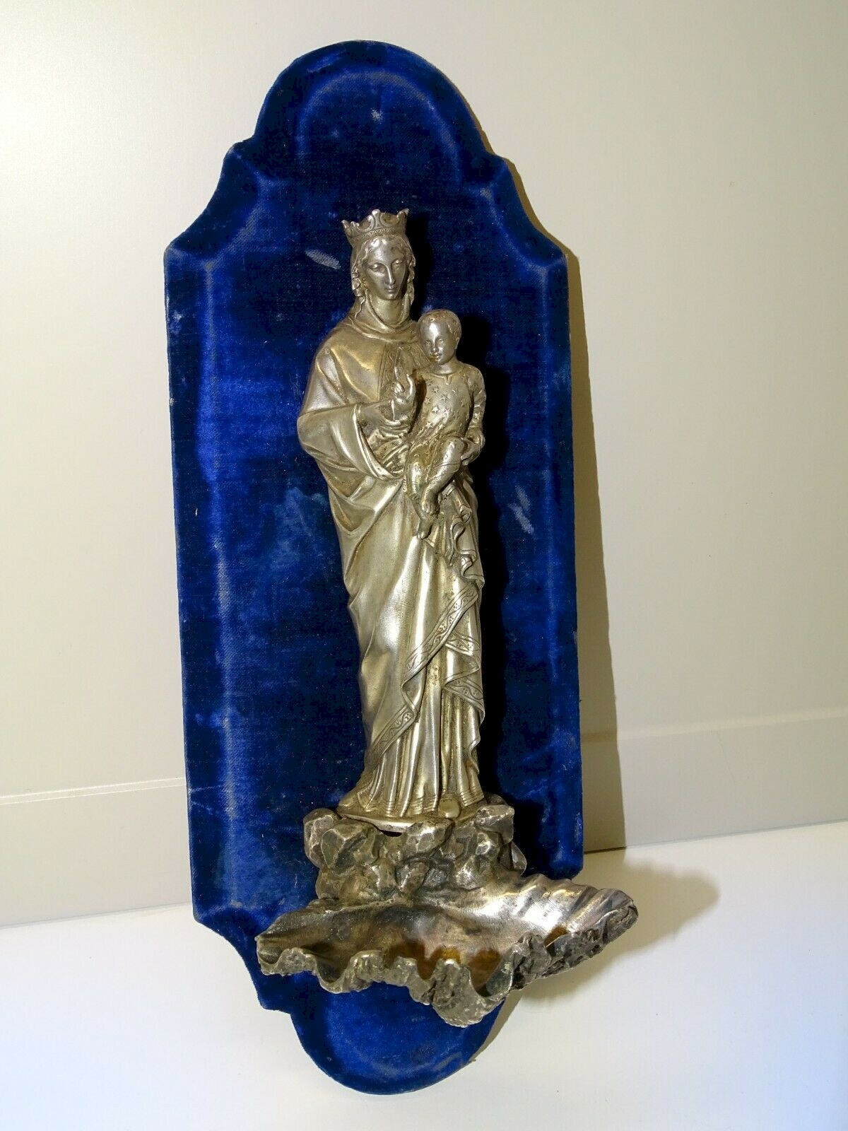 ANCIEN BENITIER MURAL Porcelaine de Paris EUR 9,00 - FR