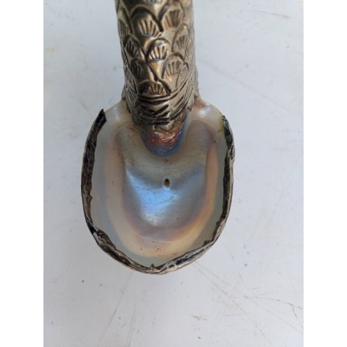 Bénitier Nacre et Métal Argenté