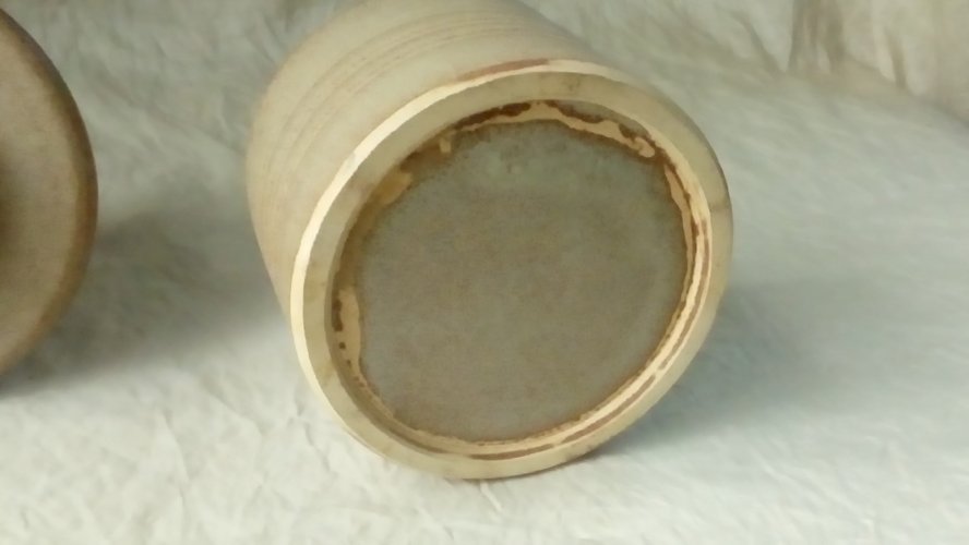 BEURRIER A EAU EN GRES VERNISSÉ *