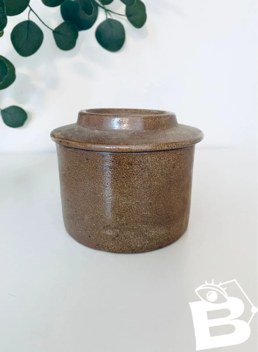 Beurrier à eau vintage en grès