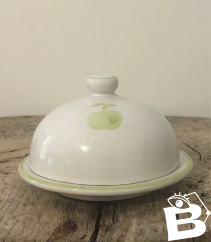 Beurrier en céramique motif pomme ?