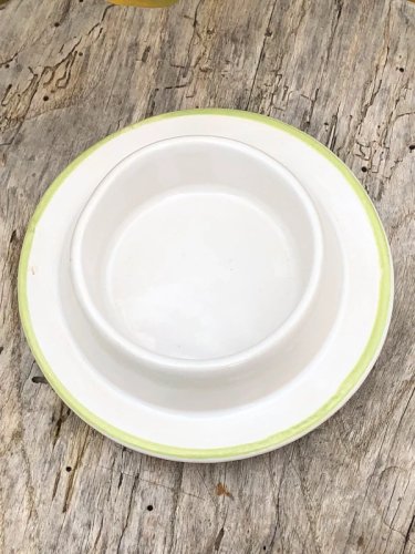 Beurrier en céramique motif pomme ?