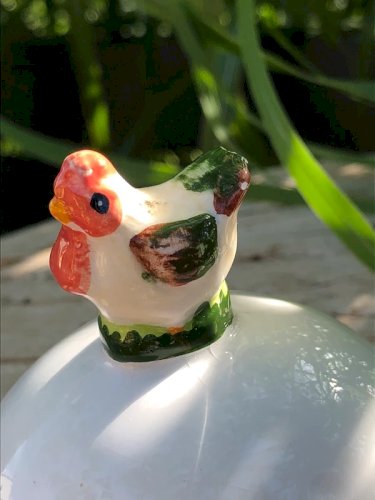 Beurrier individuel motif poule