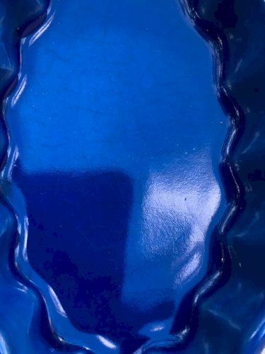 Beurriers individuels bleus en céramique