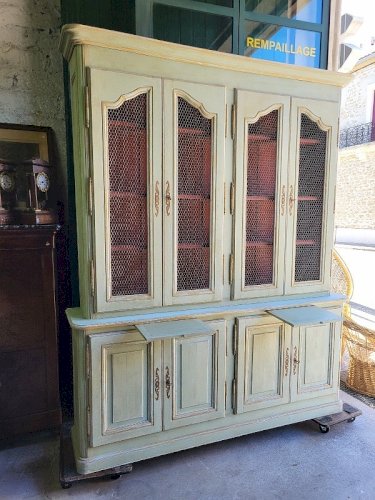 BIBLIOTHEQUE GRILLAGEE 8 PORTES 2 TIRETTES