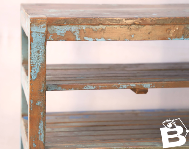 Bibliothèque - rack en teck birman