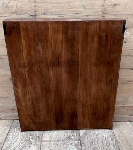 bibliothèque vitrée en teck birman