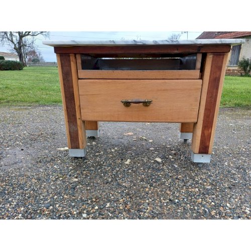 Billot de Cuisine Bois et Marbre