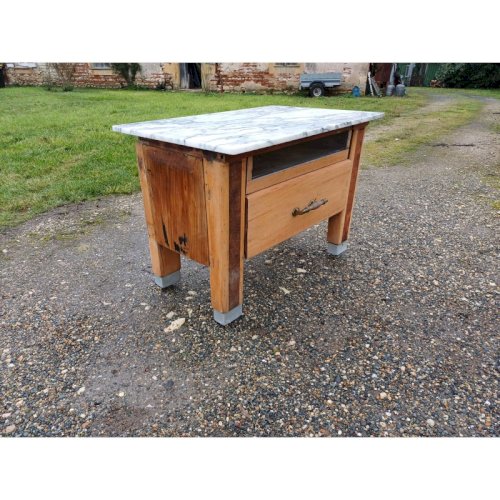 Billot de Cuisine Bois et Marbre