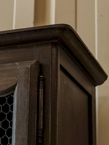 Blandine, l'armoire noire en bois N°332