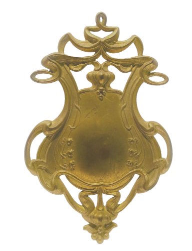 Blason Art nouveau en laiton repoussé XX siècle