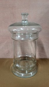 OLD GLASS CANDY JAR NO. 1