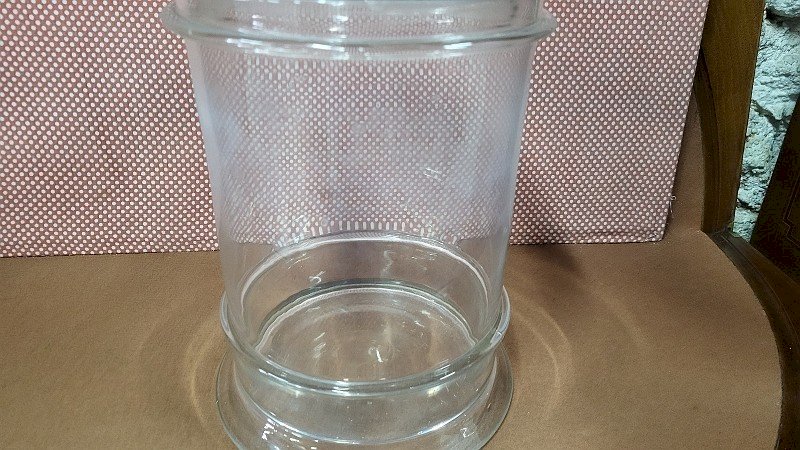 BOCAL BONBONNIERE EN VERRE ANCIEN N°2