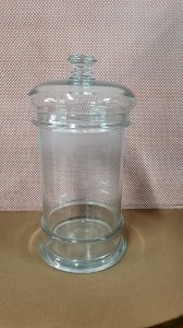 OLD GLASS CANDY JAR NO. 3