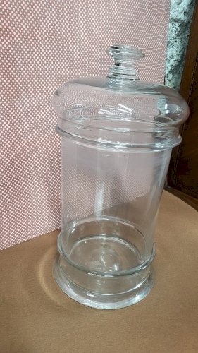 BOCAL BONBONNIERE EN VERRE ANCIEN N°3