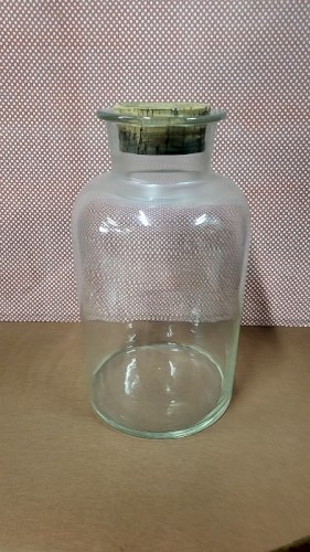 BOCAL EN VERRE ANCIEN AVEC BOUCHON N°4