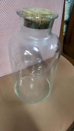 BOCAL EN VERRE ANCIEN AVEC BOUCHON N°4