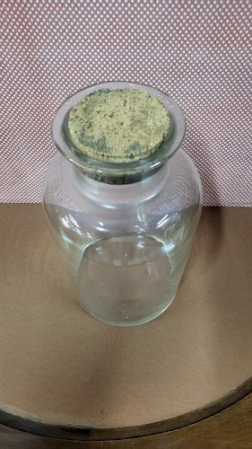 BOCAL EN VERRE ANCIEN AVEC BOUCHON N°4