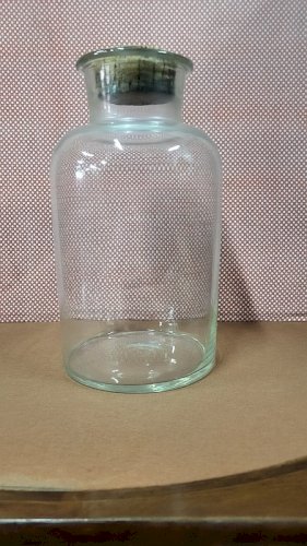 BOCAL EN VERRE ANCIEN AVEC BOUCHON N°4