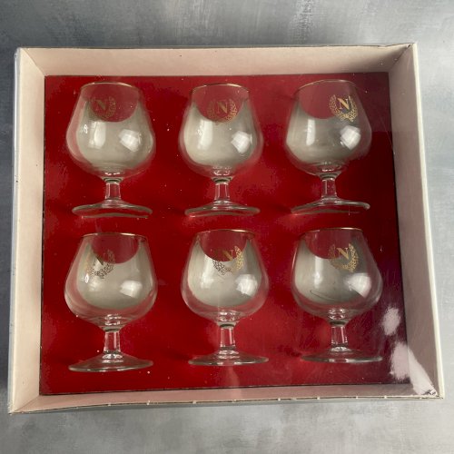 Boite 6 verres de dégustation vintage, liqueur et autre LUMINARC N "Napoléon"
