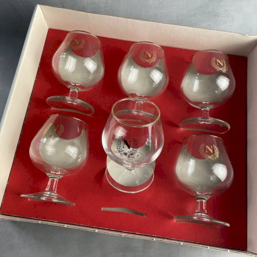 Boite 6 verres de dégustation vintage, liqueur et autre LUMINARC N "Napoléon"