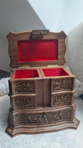 Boite à bijoux ancienne forêt noire 19 eme