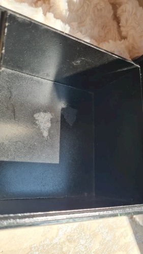 Boite à bijoux carré Diamant noir en verre et acrylique