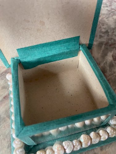 Boîte à bijoux coquillage vintage