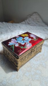 Boîte à bijoux Émaillée Limoges signée Paul.Rairat
