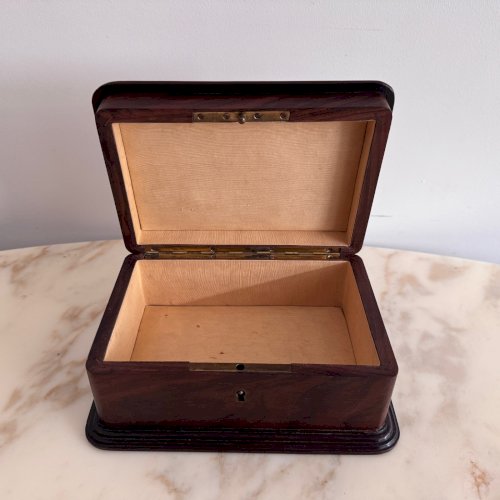 Boite à bijoux en marqueterie par Emile Gallé décor naturaliste M3705