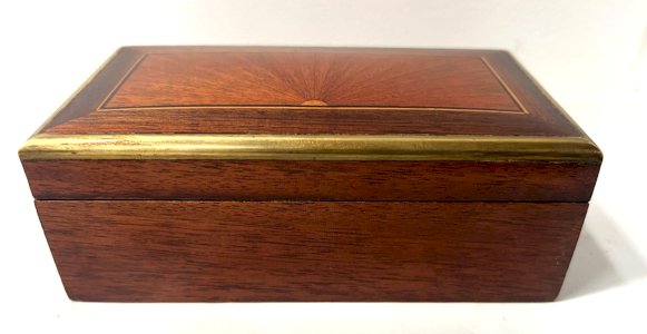 Boite a bijoux Napoléon en acajou XX siècle