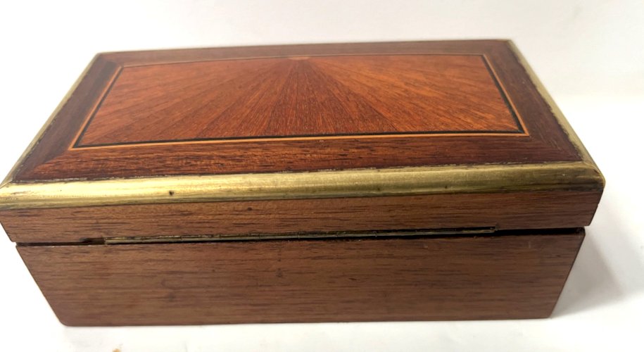 Boite a bijoux Napoléon en acajou XX siècle