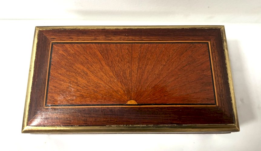 Boite a bijoux Napoléon en acajou XX siècle