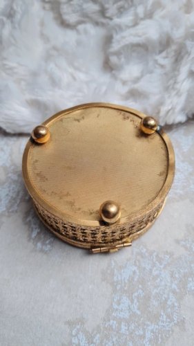 Boite a bijoux ou Bonbonnière Tharaud Limoges deux petits angelots