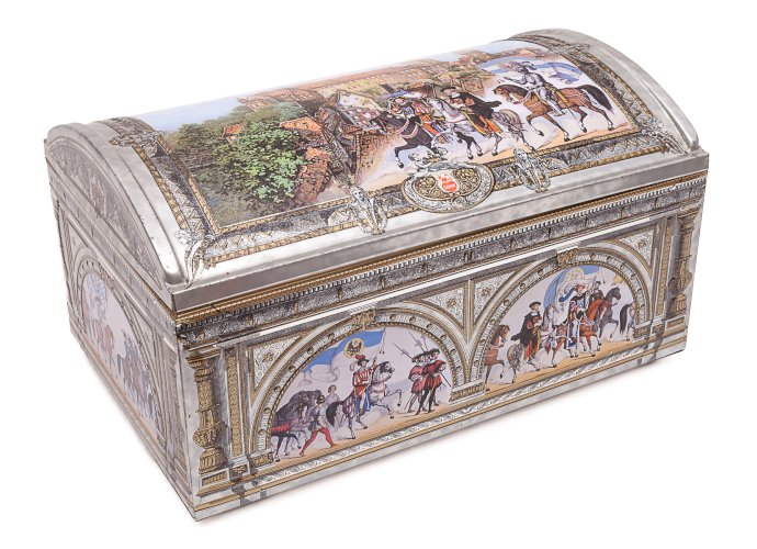 Boîte à biscuits en fer blanc par Otto Schmidt