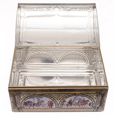 Boîte à biscuits en fer blanc par Otto Schmidt