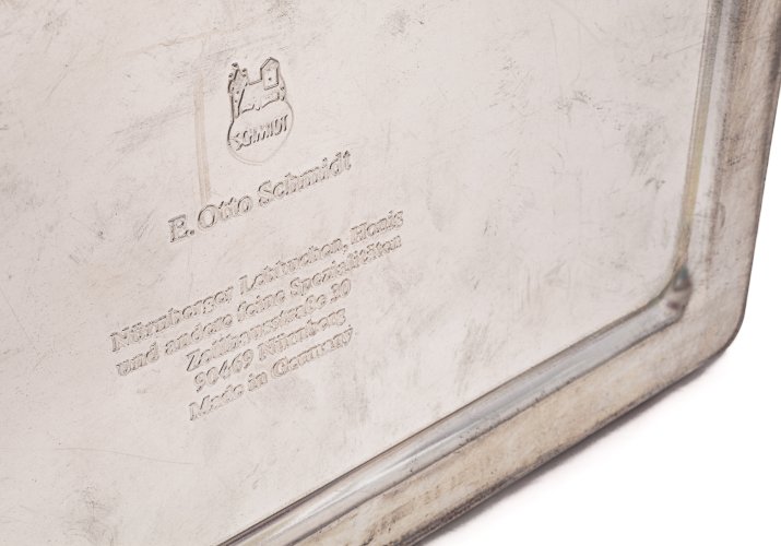 Boîte à biscuits en fer blanc par Otto Schmidt