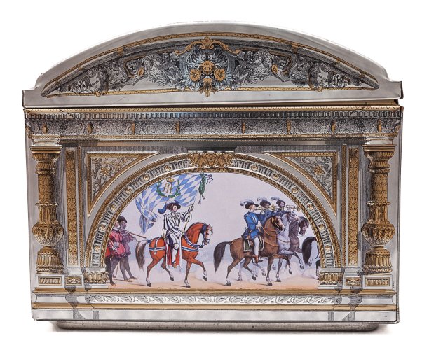 Boîte à biscuits en fer blanc par Otto Schmidt