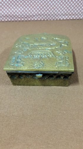 BOITE A CARTES EN BRONZE DE MAX LE VERRIER