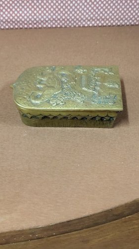 BOITE A CARTES EN BRONZE DE MAX LE VERRIER