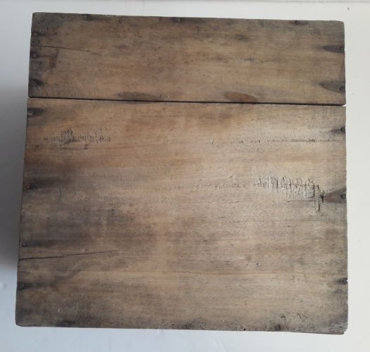 Boite à chapeau, coffret ancien en bois 1900