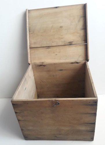 Boite à chapeau, coffret ancien en bois 1900