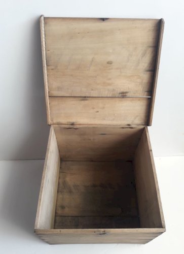 Boite à chapeau, coffret ancien en bois 1900