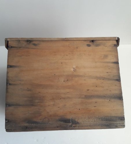 Boite à chapeau, coffret ancien en bois 1900