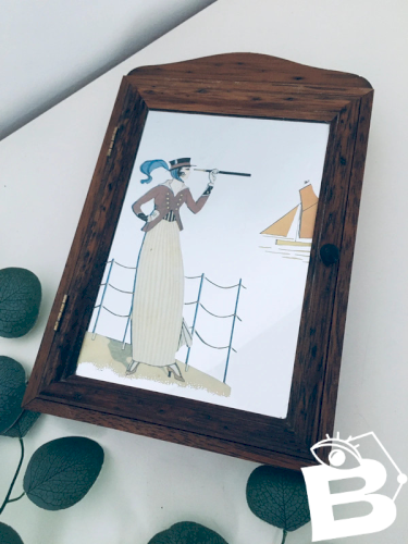 Boîte à clefs vintage Art Déco