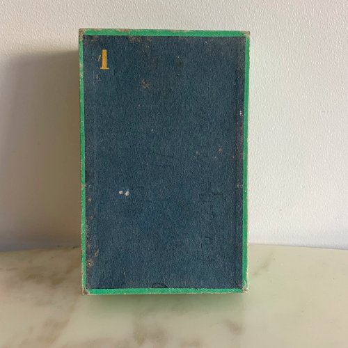 Boite à cubes lithographiés puzzles représentant Pragues XIXe en 6 vues M3763