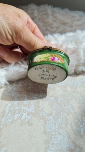 Boite à flacon de parfum vintage G.R limoges France