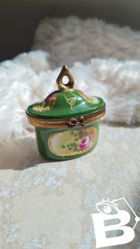 Boite à flacon de parfum vintage G.R limoges France
